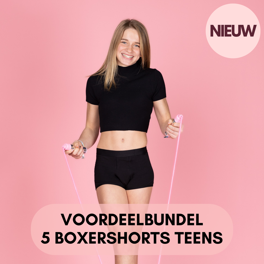 Voordeelbundel 5 boxershorts teens