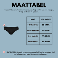 Teen WAVE menstruatie zwemslip lage taille
